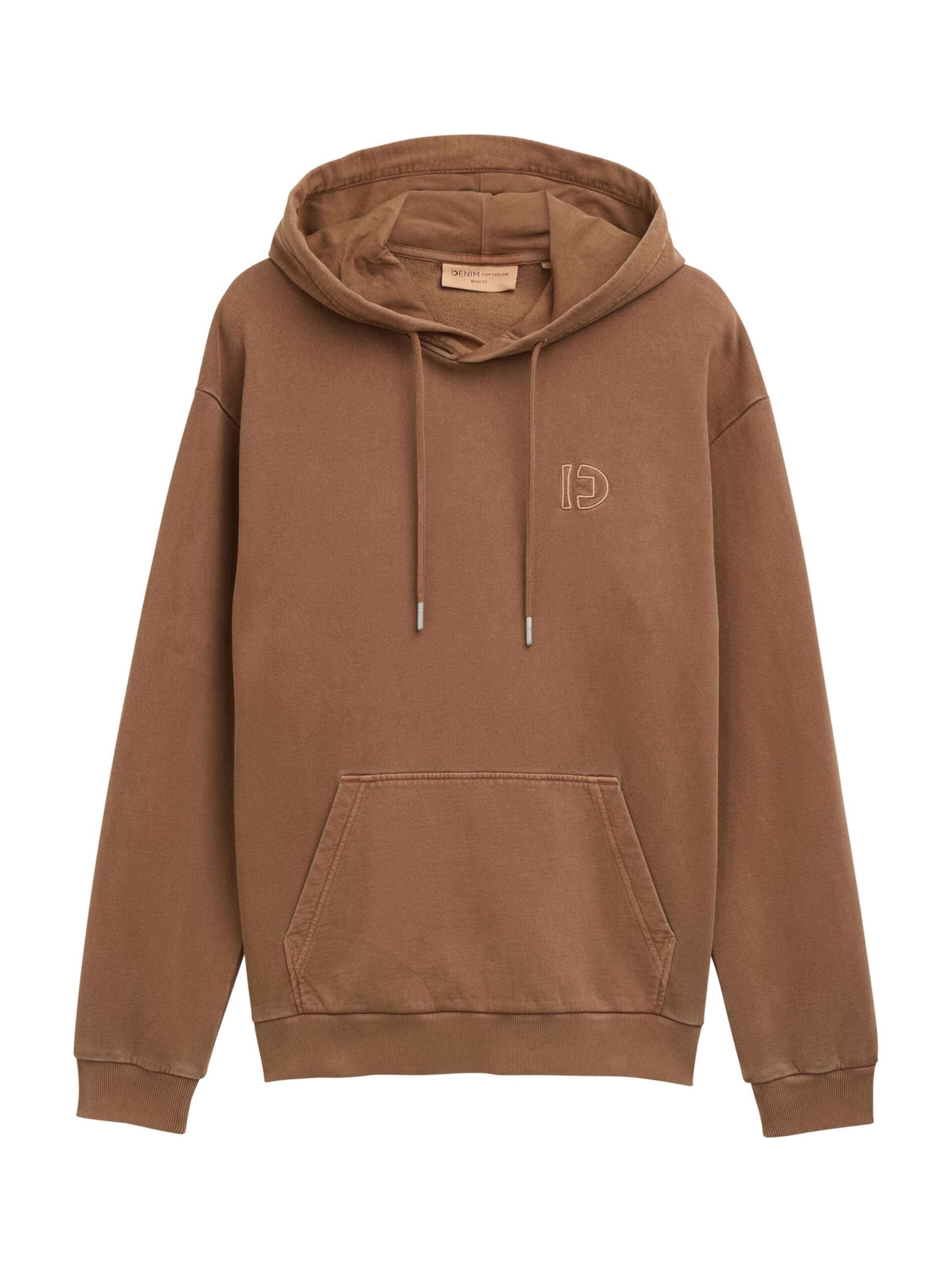 TOM TAILOR DENIM Свитшот в Коричневый: спереди