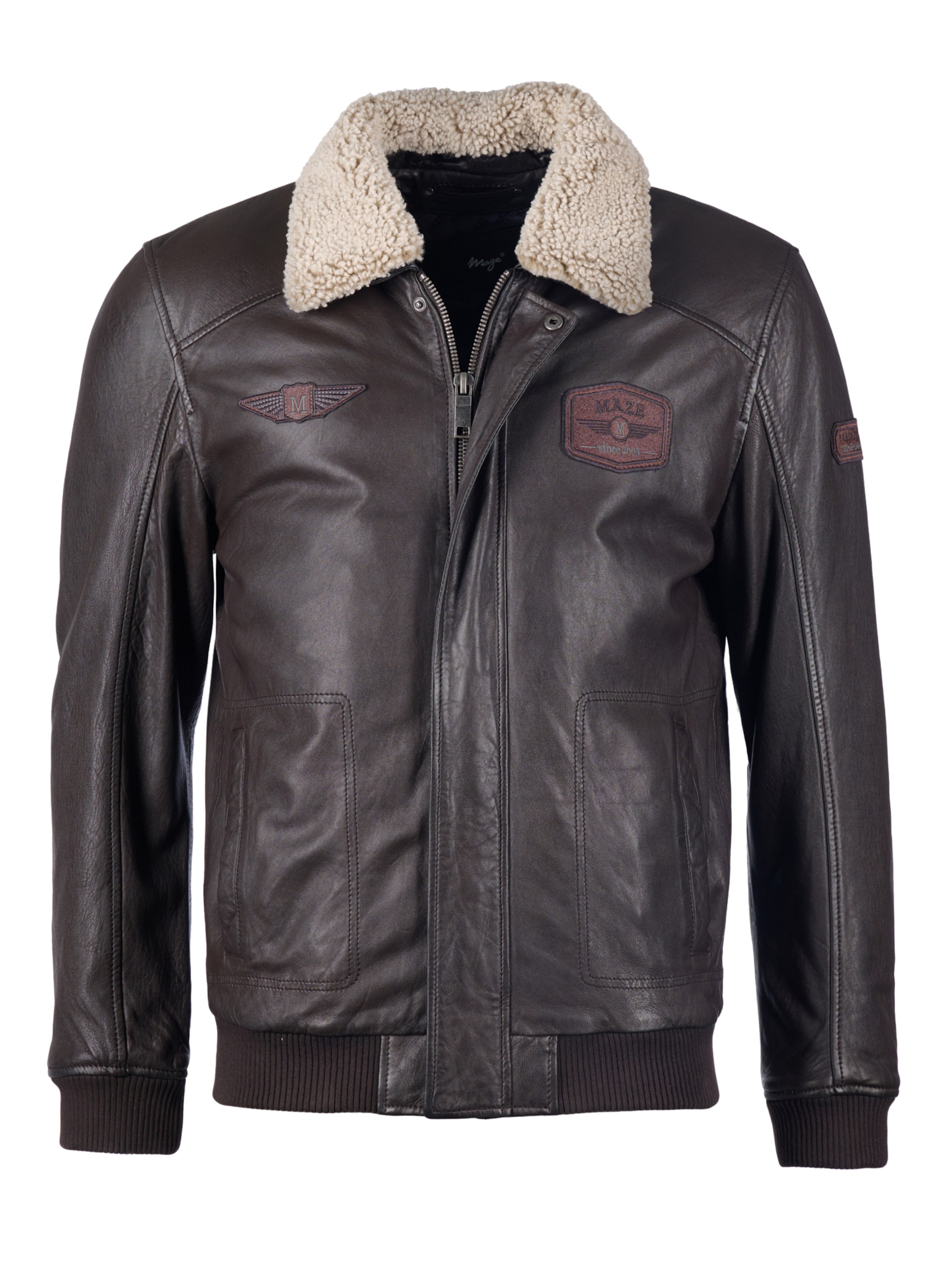 Maze Between-season jacket in Brown: front
