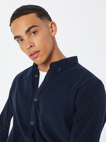 INDICODE JEANS Regular fit Overhemd 'Ryan' in Blauw