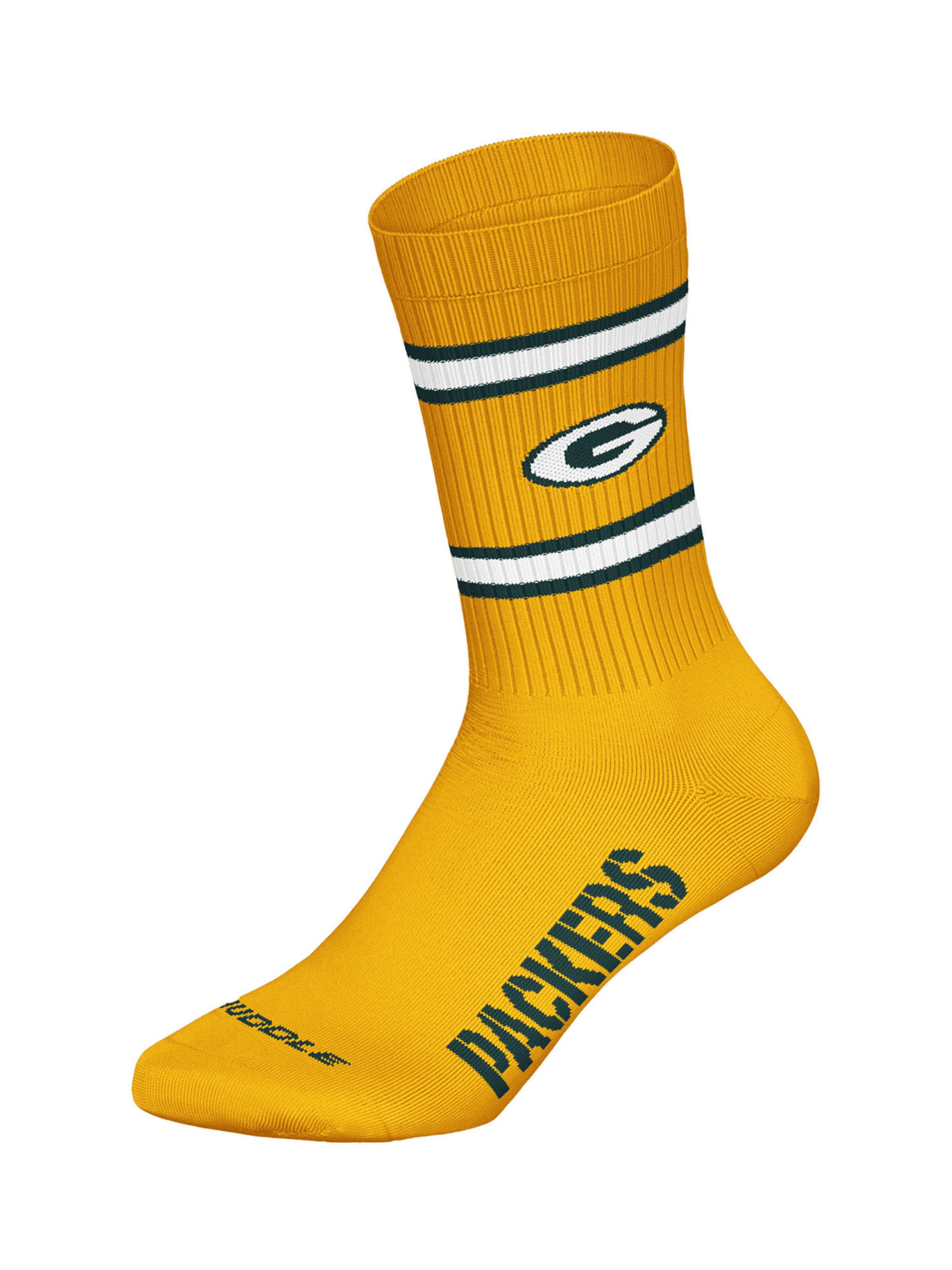 Chaussettes 'Green Bay Crew' Huddle en jaune
