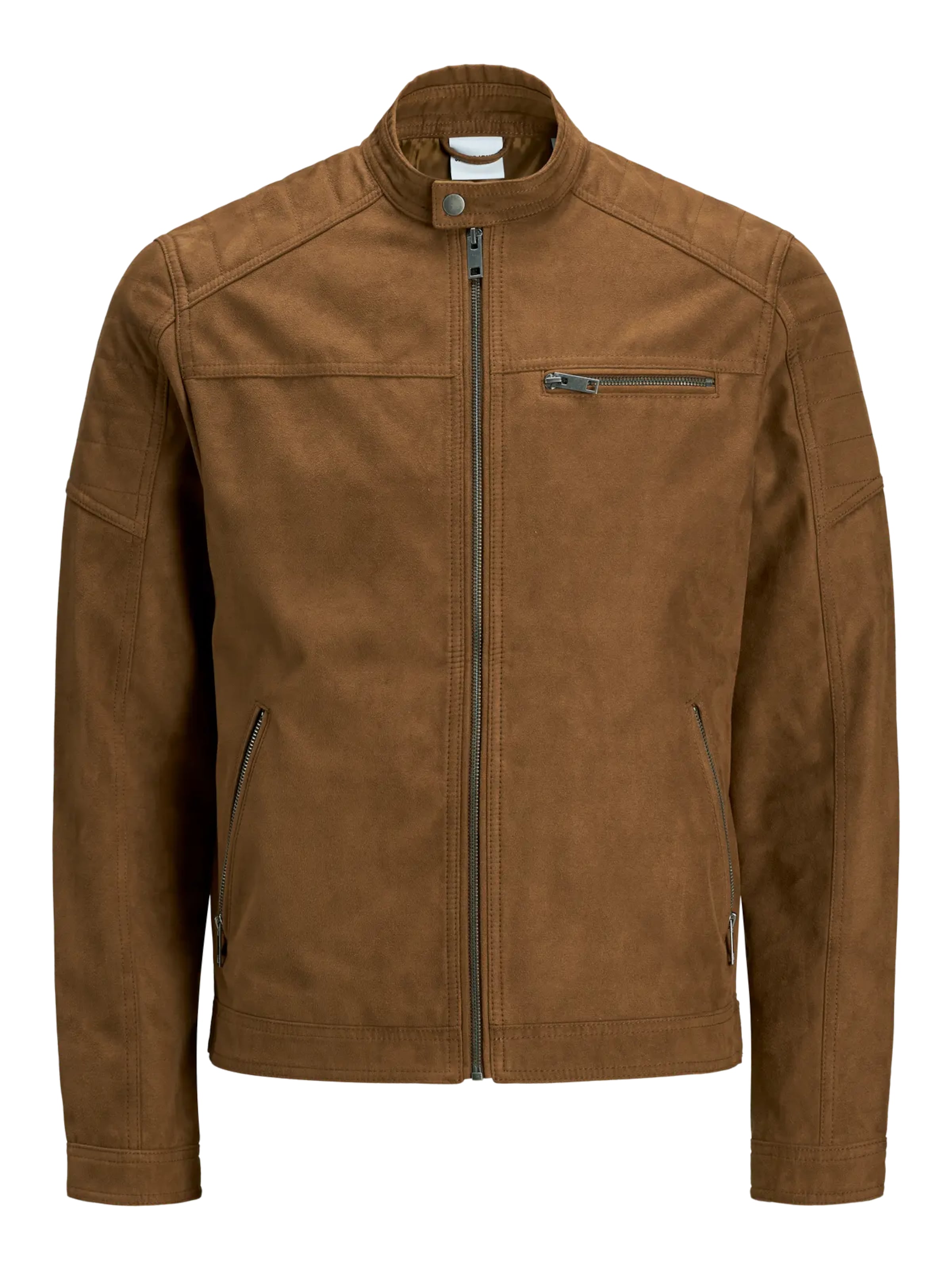 JACK & JONES Between-Season Jacket 'JJEROCKY' in Brown: front