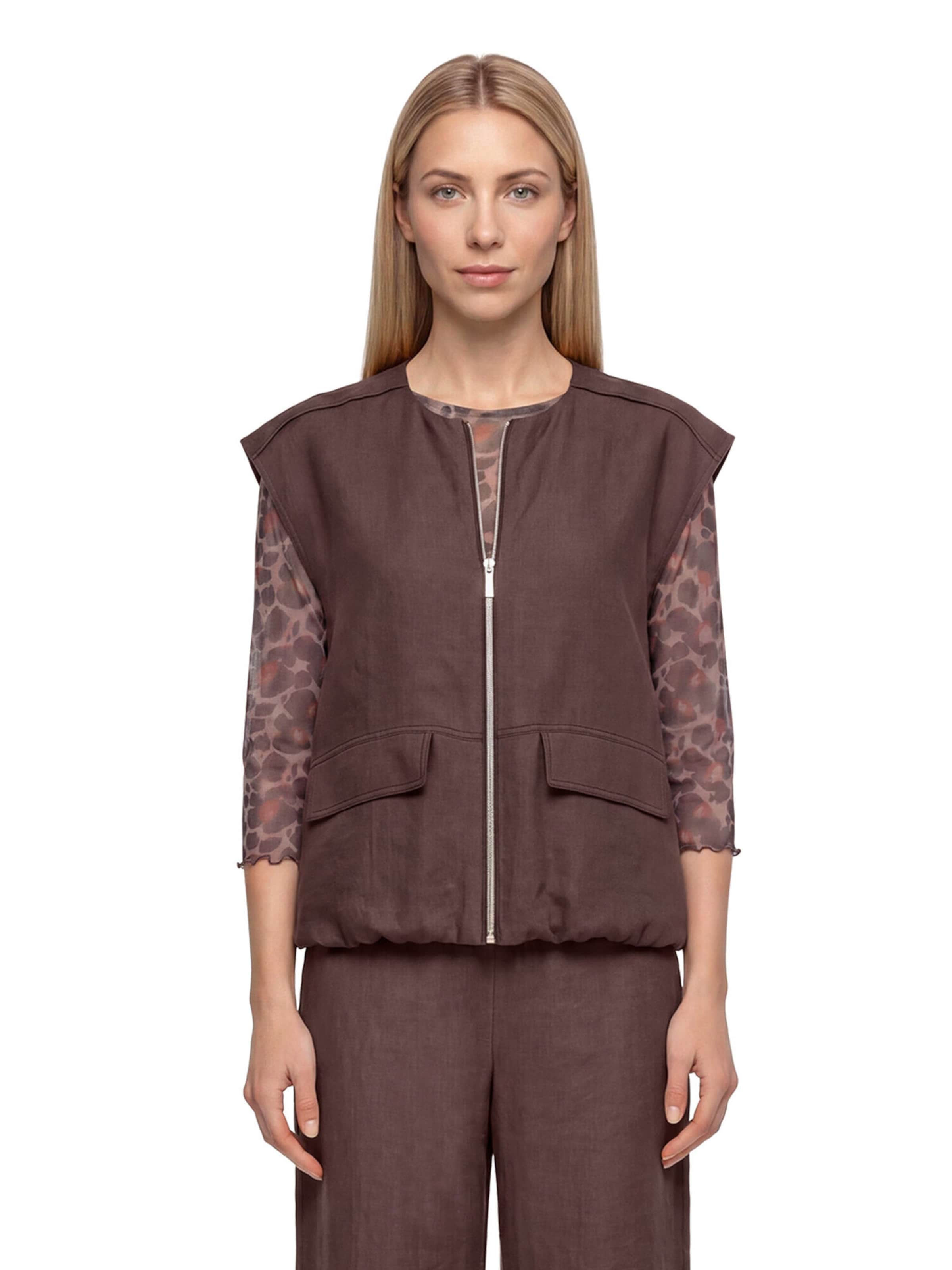 Gilet di Betty Barclay in marrone: frontale