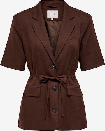 Blazer 'Jdynaomi Linen S/S Belt Blazer Tlr 15373938' di Jaqueline de Yong in marrone: frontale