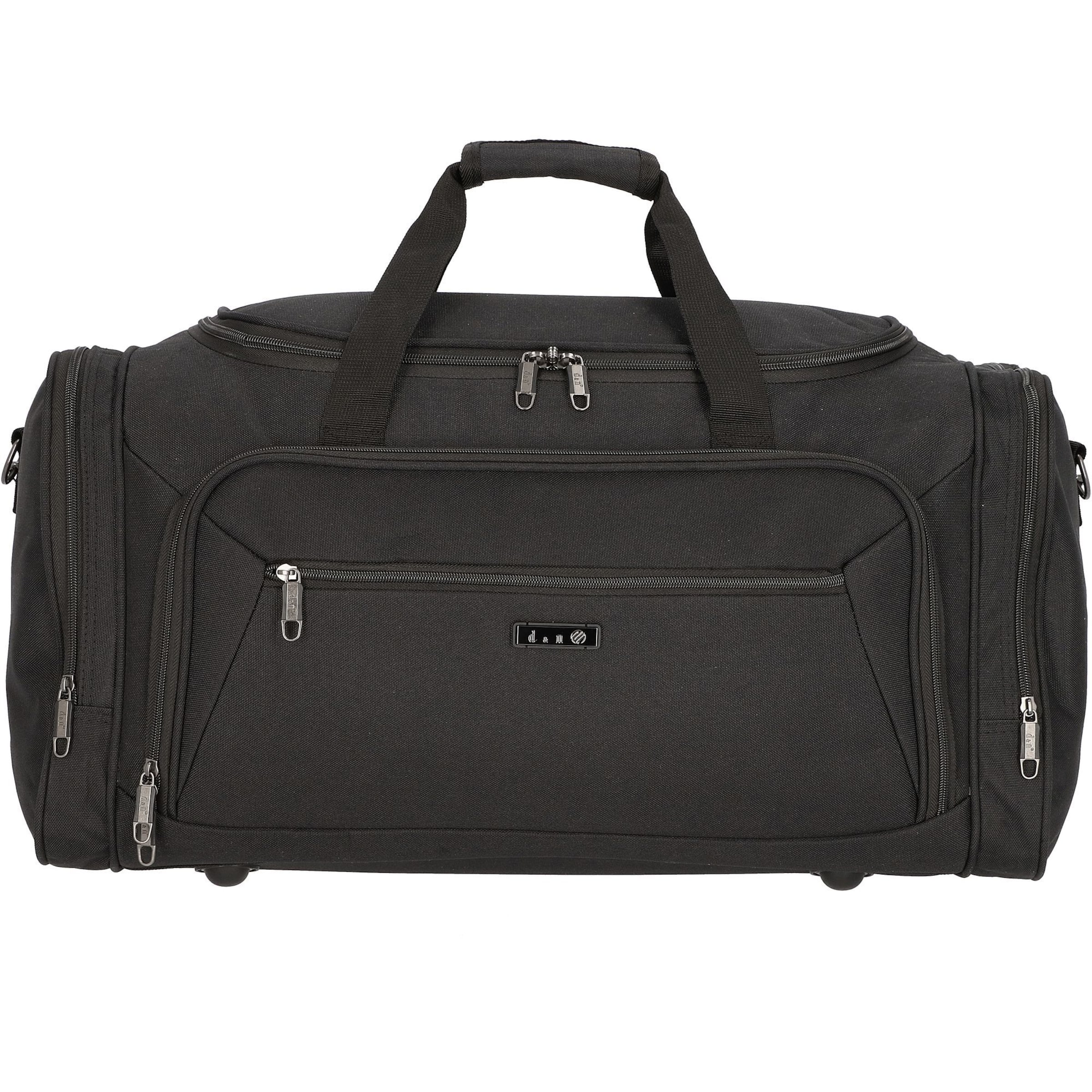 D&N Travel bag 'Travel Line 7700' in Black: front