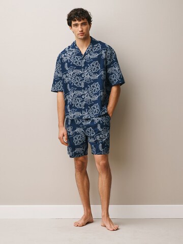 Pyjama court Next en bleu : devant
