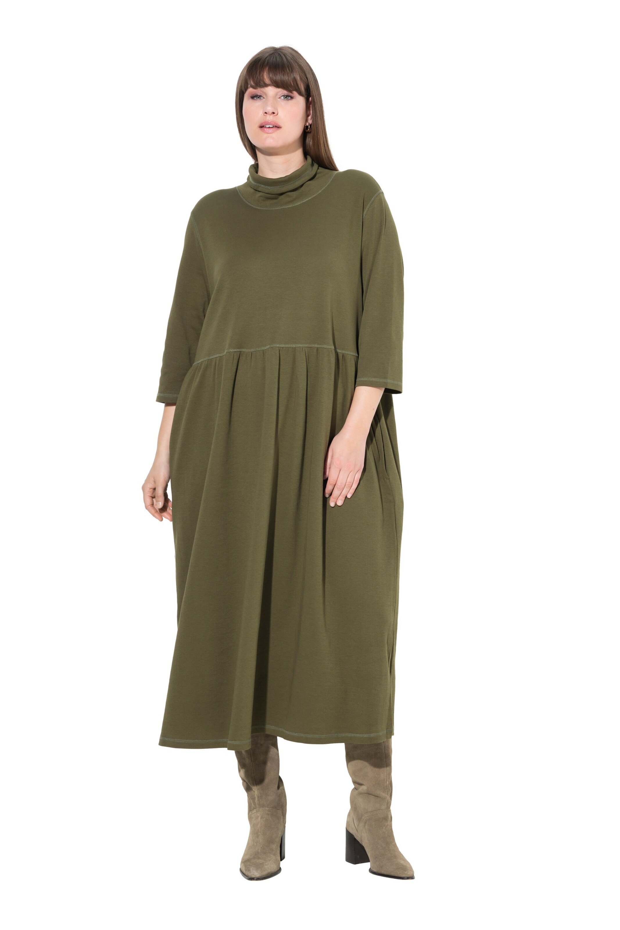 Ulla Popken Kleid in Grün: Vorderseite