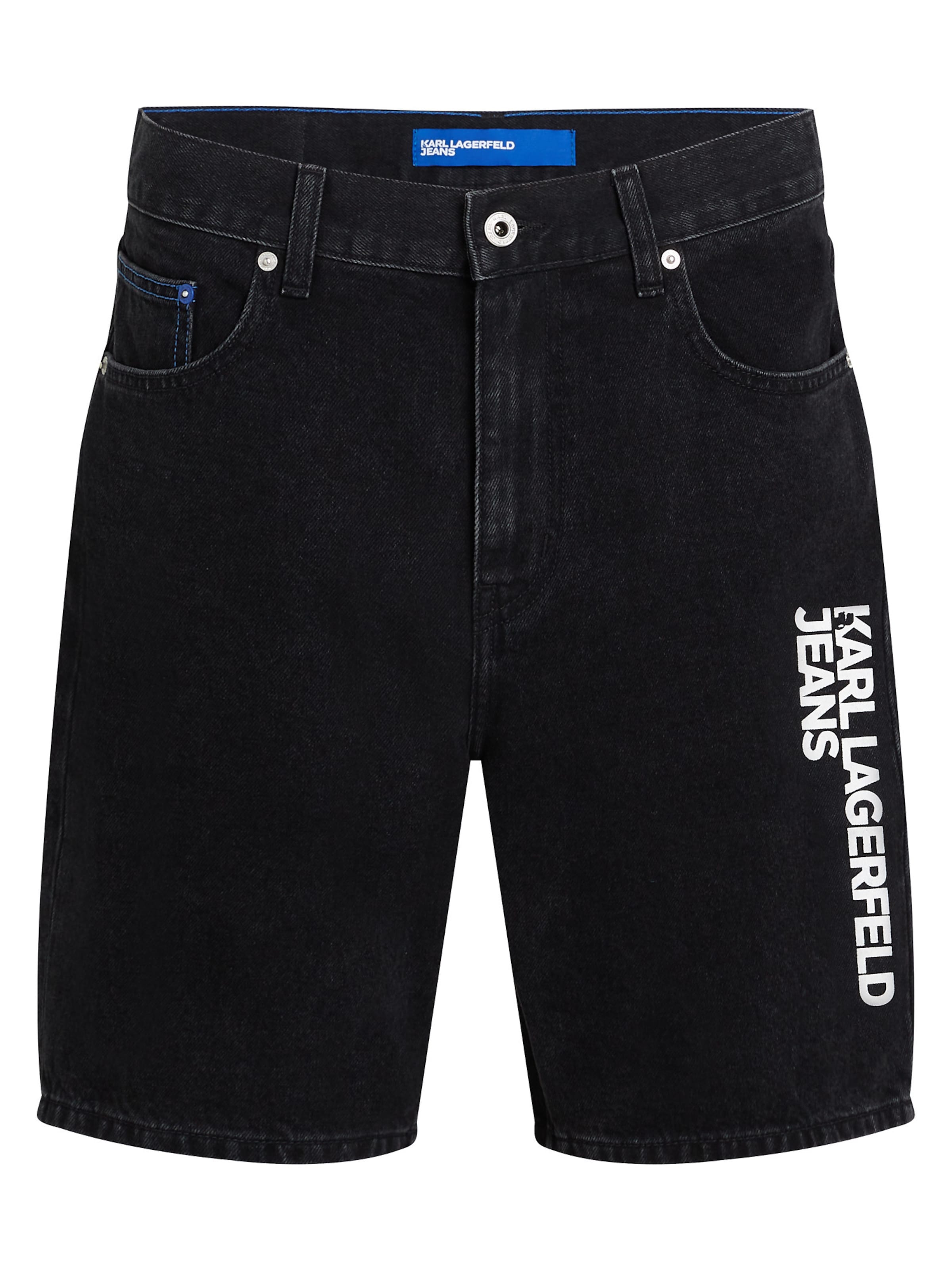 KARL LAGERFELD JEANS Regular Дънки в черно: отпред