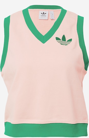 ADIDAS ORIGINALS Sweatshirt 'Adicolor 70S ' in grasgrün / rosa, Produktansicht