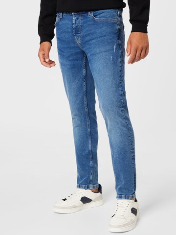 Coupe slim Jean 'LOOM' Only & Sons en bleu : devant