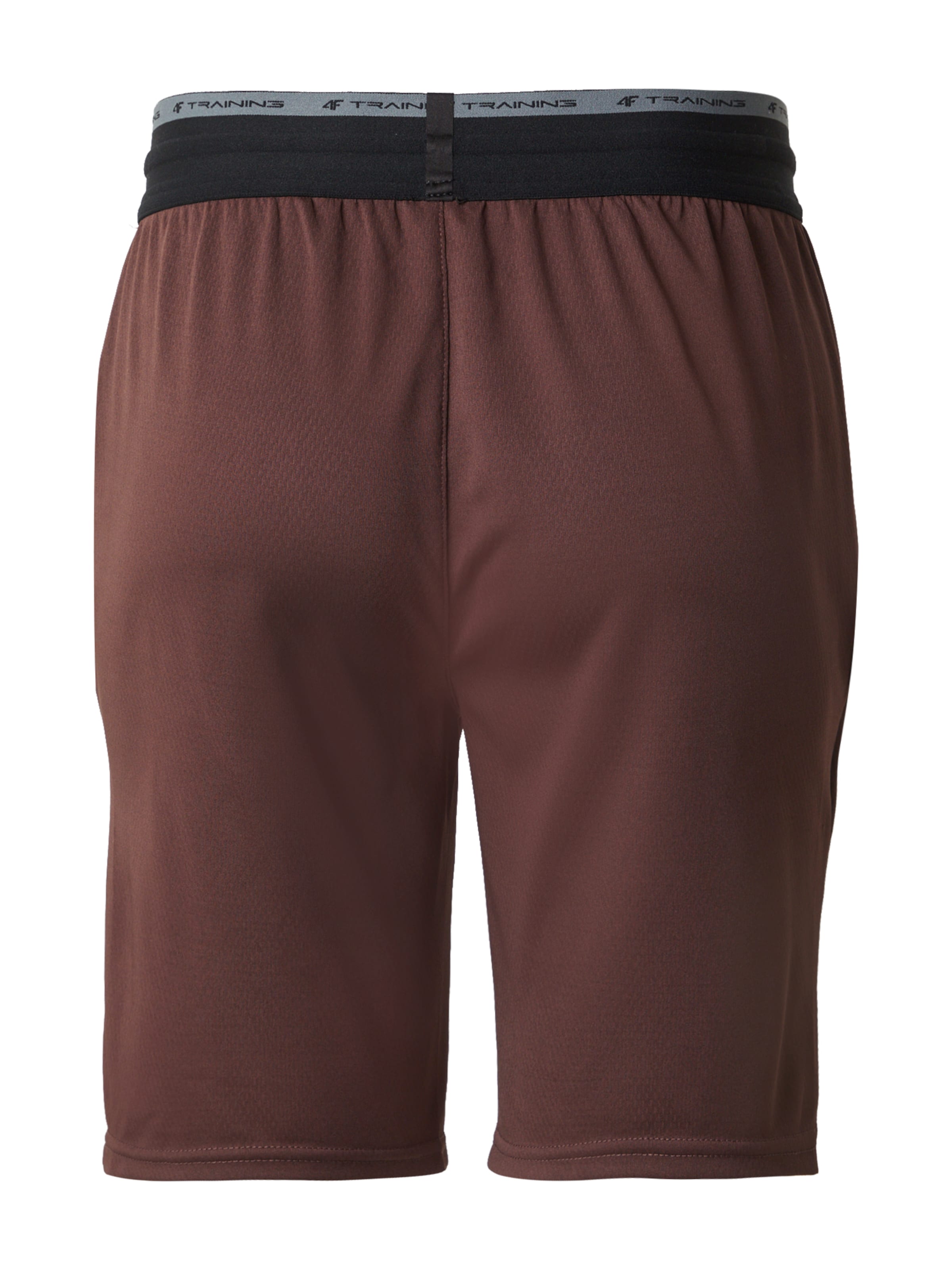 4F Slimfit Παντελόνι φόρμας σε καφέ: πίσω
