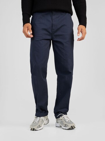 Regular Pantalon chino Denim Project en bleu : devant