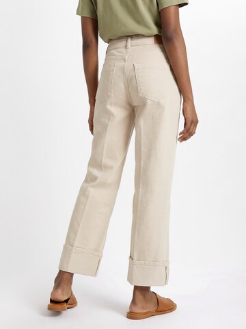 Someday Regular Hose 'Corah Turn Up Sleek' in Beige