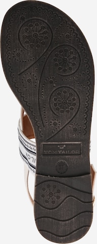 TOM TAILOR - Sandalias de dedo en blanco