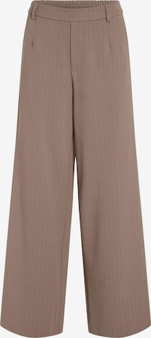 VILA Wide leg Pants 'VARONE' in Brown: front