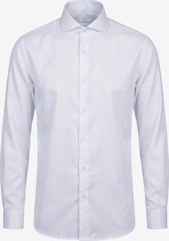 Coupe slim Chemise business 'Twill' Vercate en blanc : devant