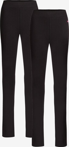 WE Fashion Skinny Leggings in Black: front