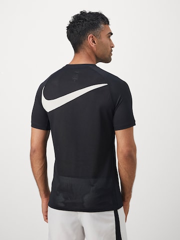 NIKE Funkcionalna majica | črna barva: sprednja stran