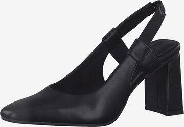 MARCO TOZZI Дамски обувки на ток с отворена пета в черно: отпред