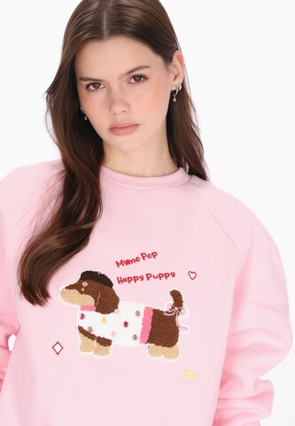 Sweat-shirt 'Pop' MYMO en rose
