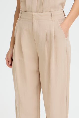 Fransa Loosefit Bandplooibroek 'ADAH PA 1 ' in Beige