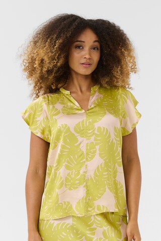 CULTURE Blouse 'Miso Berna' in Groen: voorkant