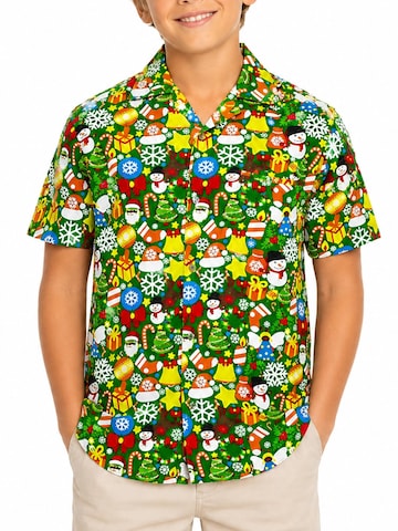 Regular fit Camicia 'Christmas Allover' di King Kameha in colori misti