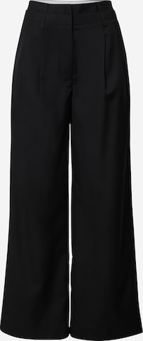 LeGer Premium Pleat-Front Pants 'Hester' in Black: front