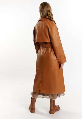 DreiMaster Vintage Between-seasons coat 'Incus' in Brown