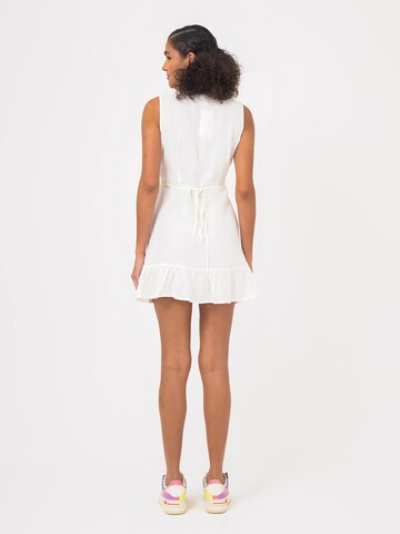 FRESHLIONS Kleid 'Mailinda' in Weiß