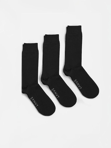 SANVT Socks 'The Crew Socks (3 Pack)' in Black: front