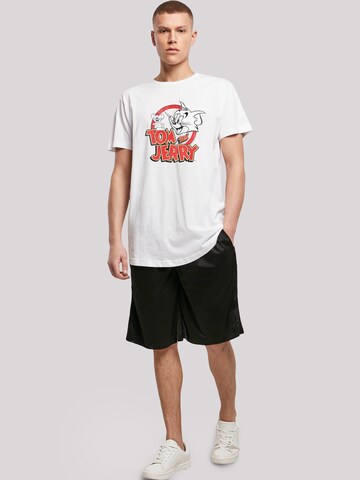 T-Shirt 'Tom and Jerry TV Serie Distressed' F4NT4STIC en blanc