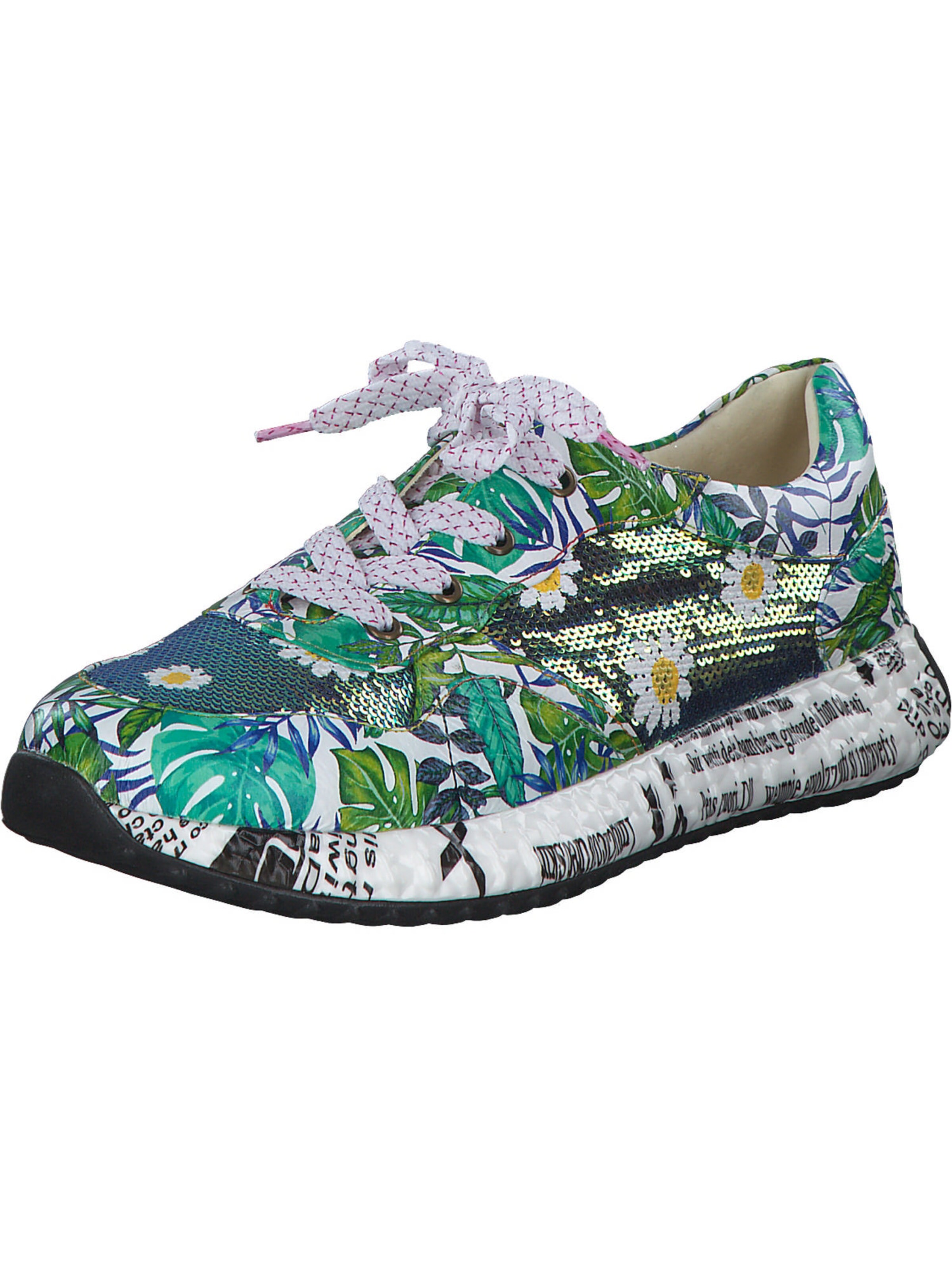 Baskets basses 'Burton 05' Laura Vita en vert : devant