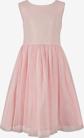 happy girls Dress in Pink: front