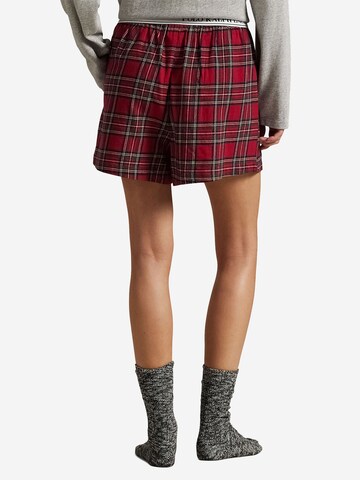 Polo Ralph Lauren Pyjamabroek ' Cozy Flannel ' in Rood