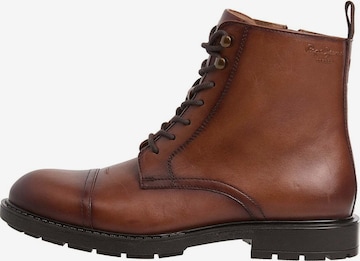 Pepe Jeans Lace-up boots 'Hunters Land' in Brown: front