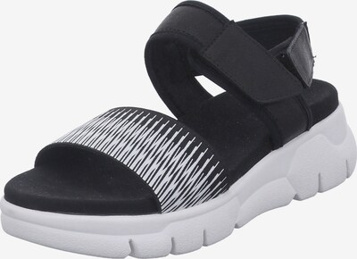 GERRY WEBER SHOES Sandale 'Arzignano ' in schwarz / weiß, Produktansicht