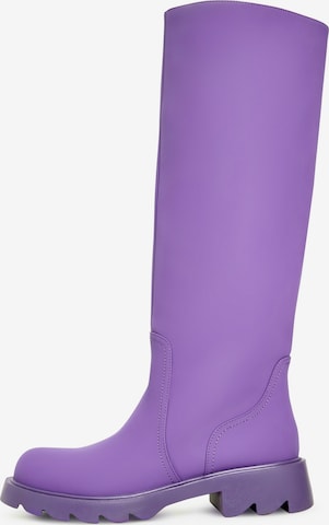 CESARE GASPARI Boots in Purple: front