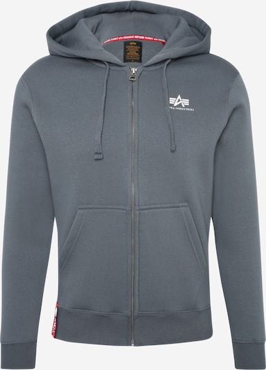 S dydžio Džemperis iš ALPHA INDUSTRIES, spalva – opalo / balta, Prekių apžvalga