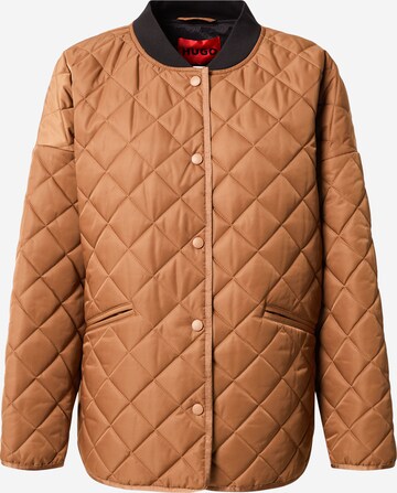 HUGO Between-season jacket 'Frandie' in Brown: front