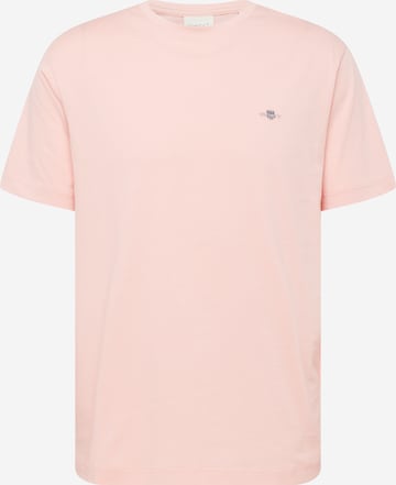 T-Shirt GANT en rose : devant