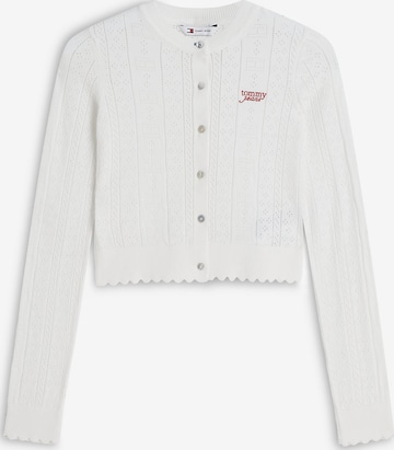 Cardigan Tommy Jeans en blanc : devant