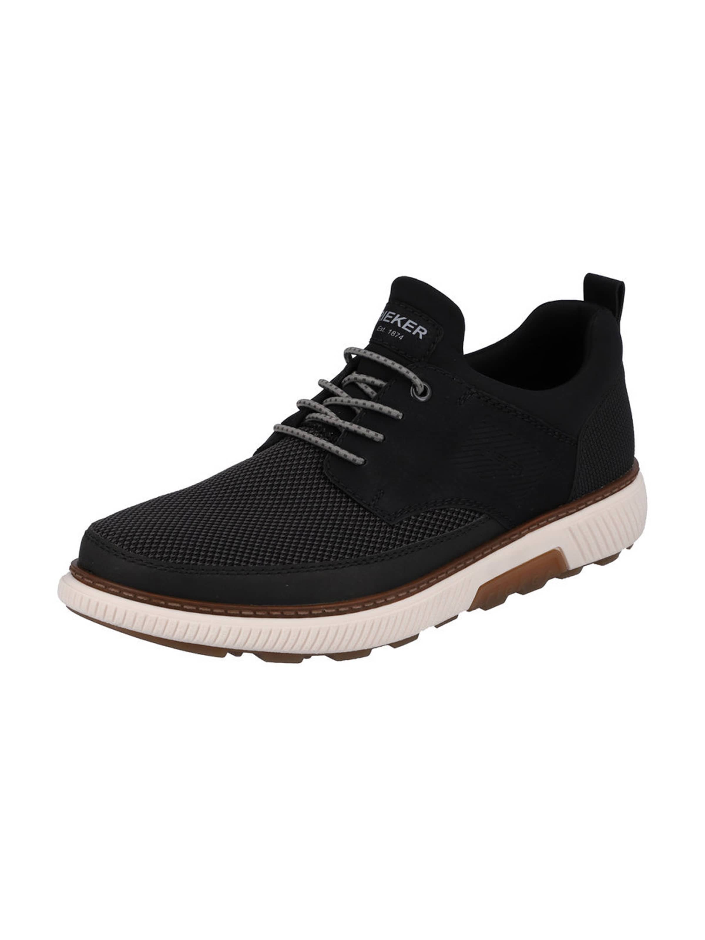 Sneaker bassa di Rieker in nero: frontale