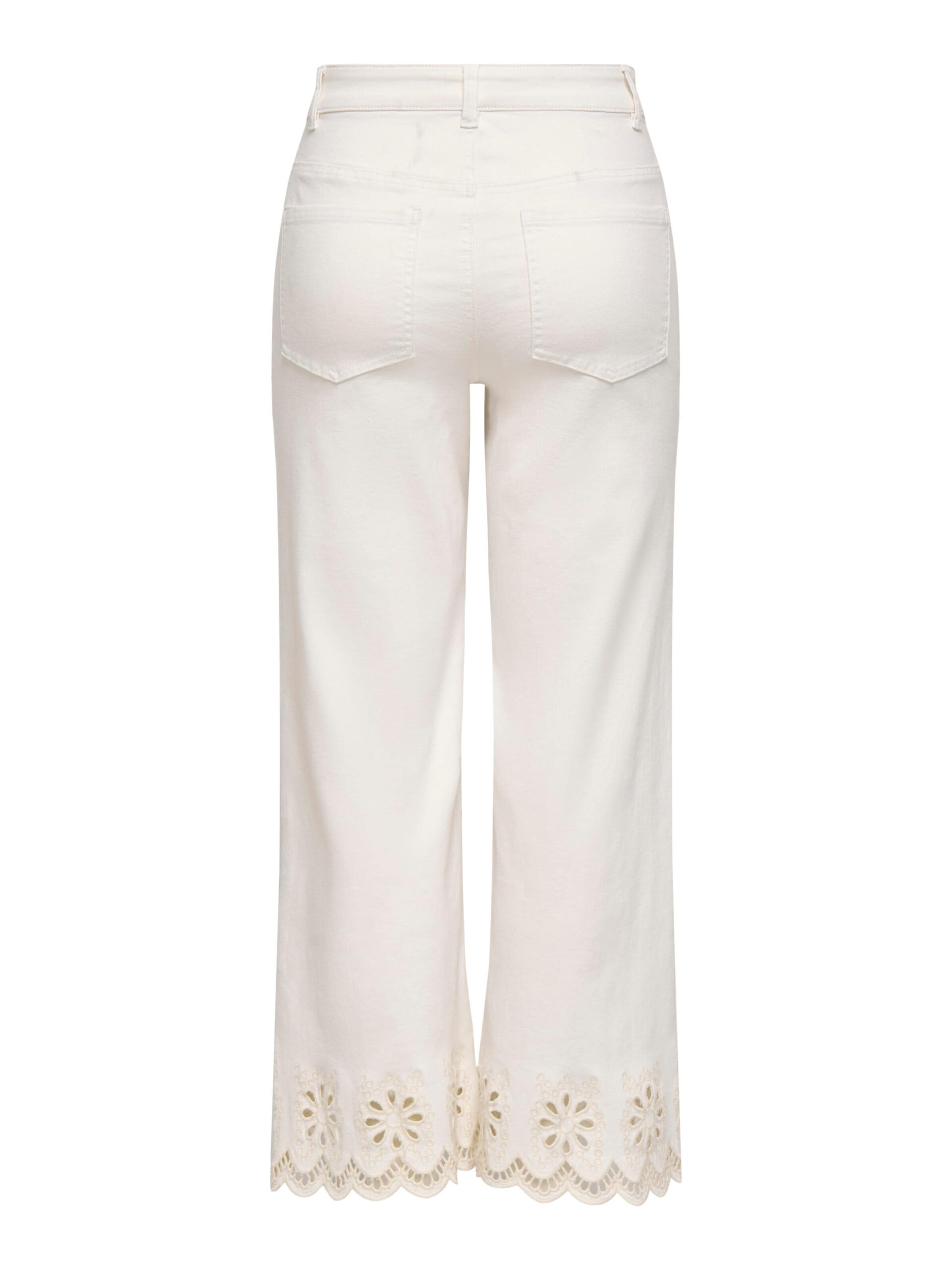 Regular Pantalon ONLY en blanc