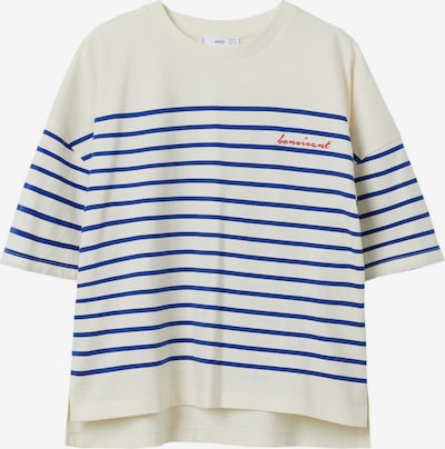 MANGO Koszulka w kolorze niebieski / naturalna bielm, Podgląd produktu