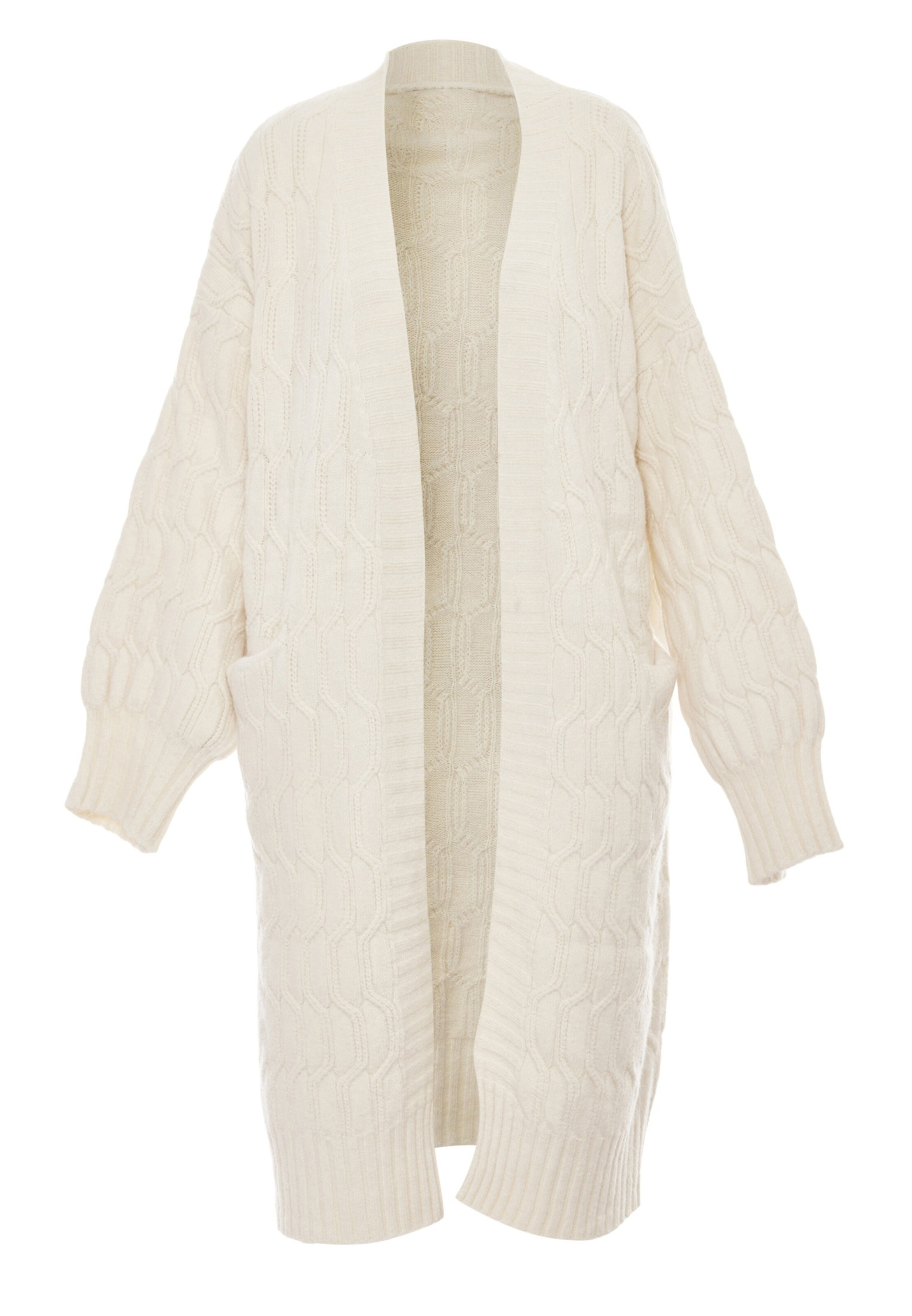 Tanuna - Casaco de malha em branco: frente