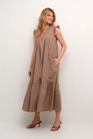 CULTURE Summer Dress 'Olena' in Beige: front