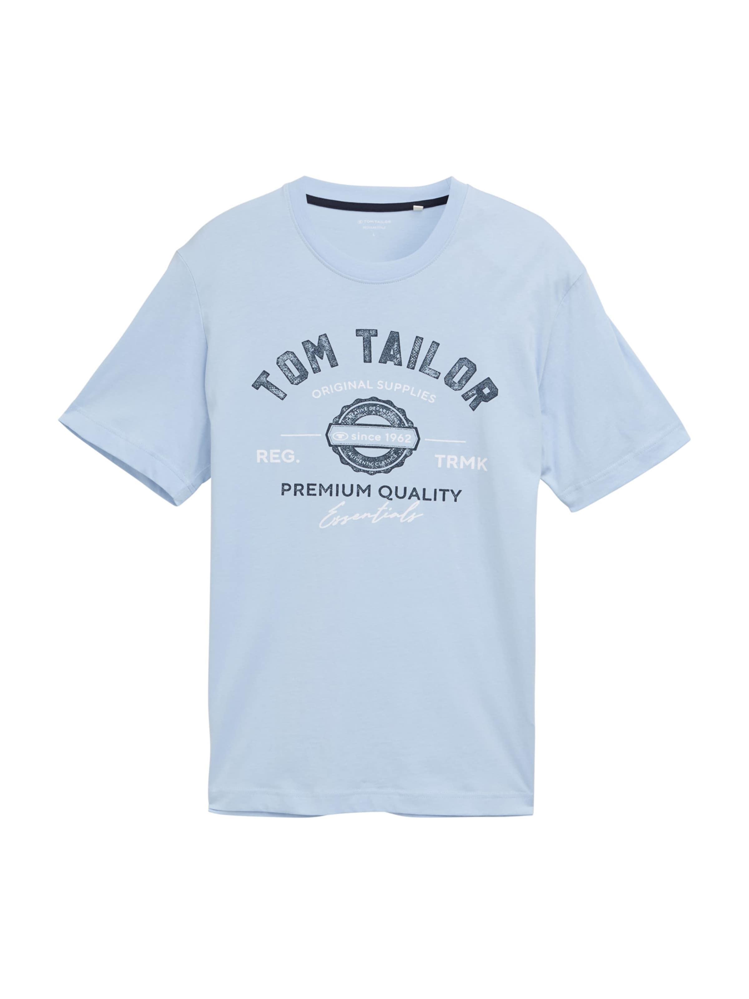 TOM TAILOR Tričko – modrá: přední strana