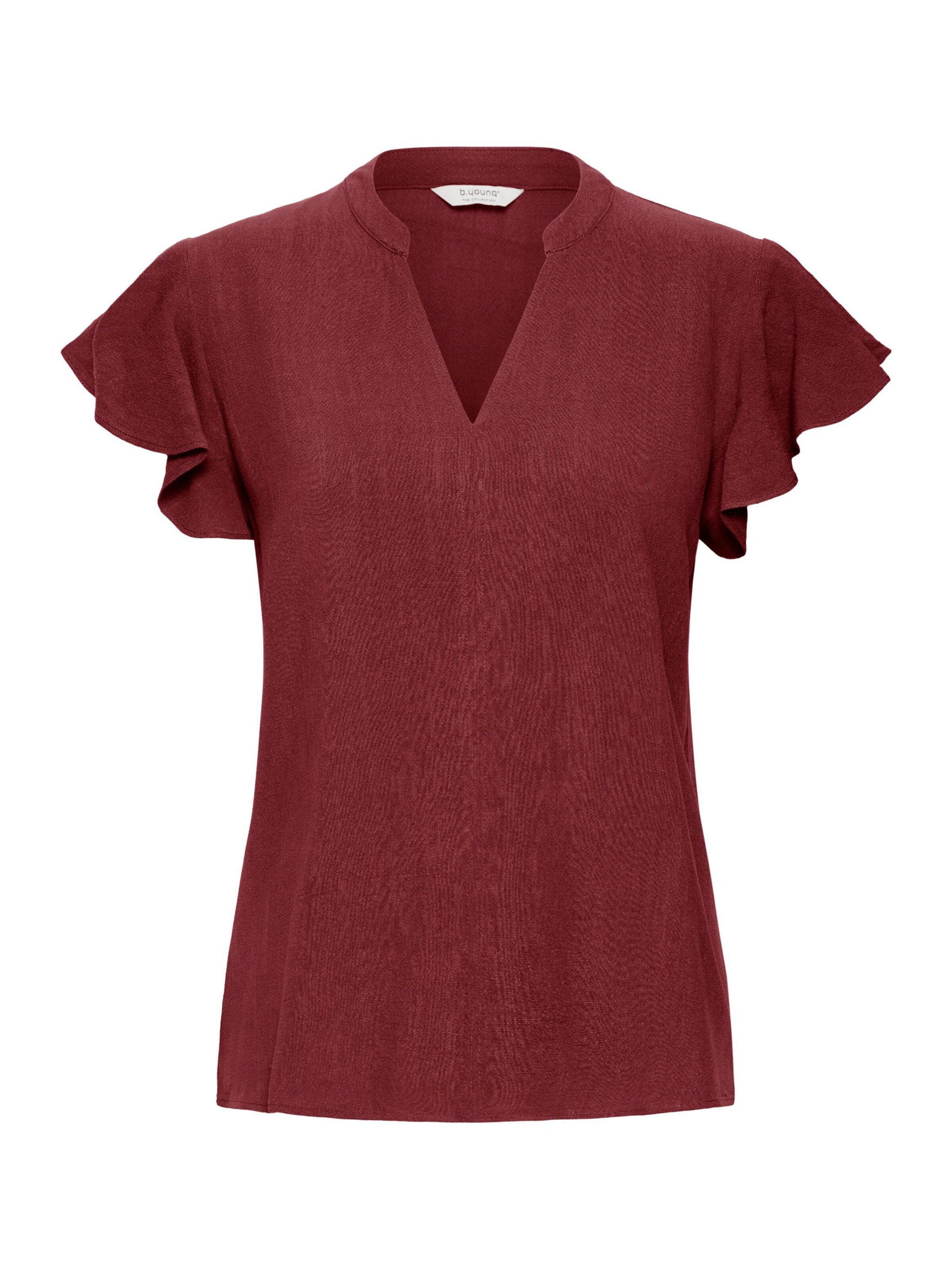 b.young Blouse 'Filinen' in Rood: voorkant