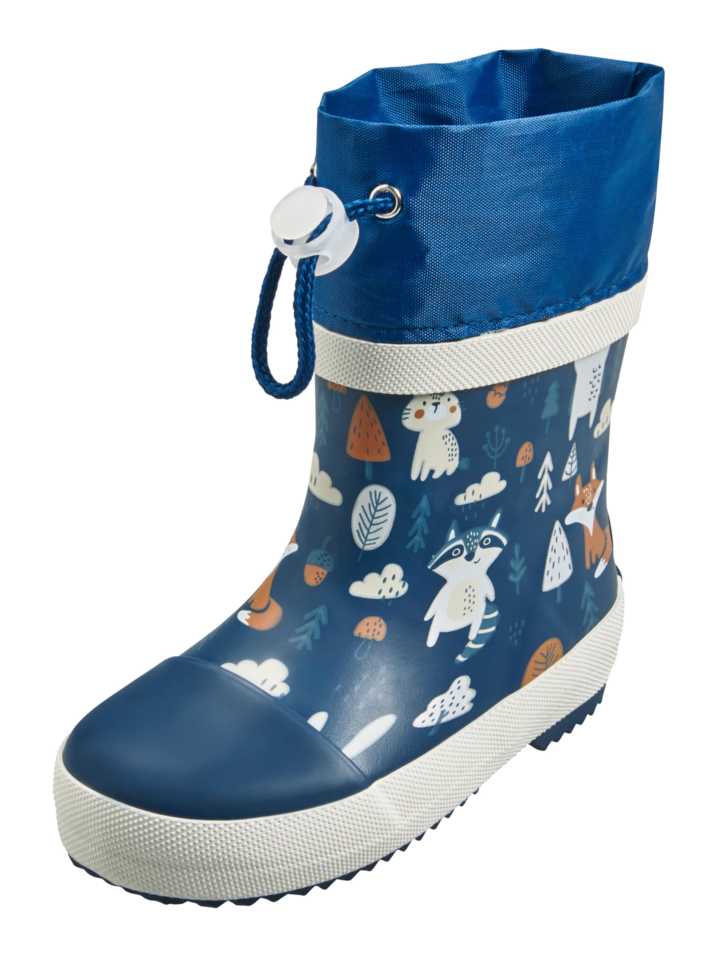 Stivale di gomma 'Wald' di PLAYSHOES in blu: frontale