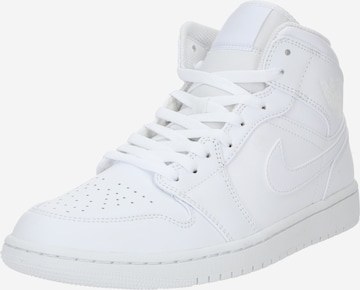 Baskets hautes 'Air Jordan 1 Mid' Jordan en blanc : devant